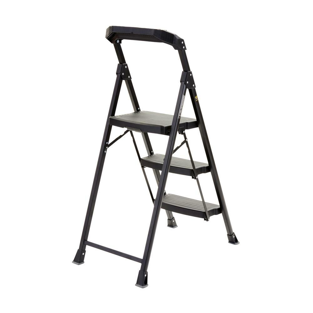 Gorilla Ladders Step Stool Foldable Steel Slip-Resistant 300 lbs. Load Capacity