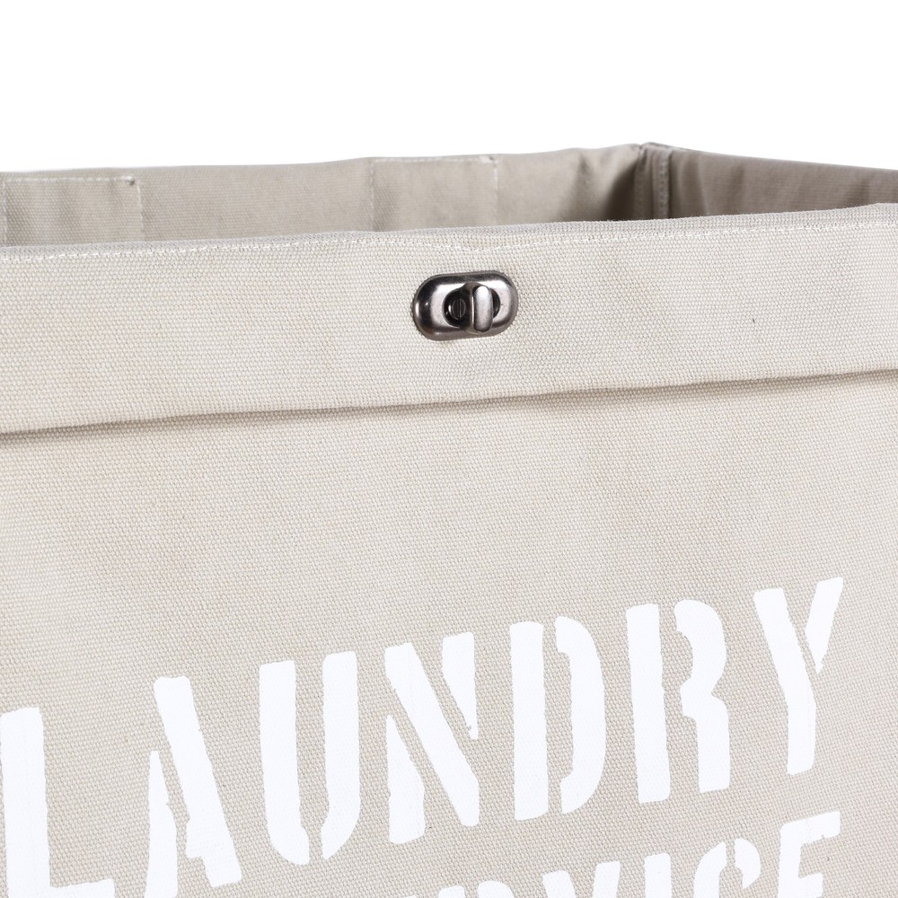 Danya B. Army Canvas Laundry Hamper on Wheels