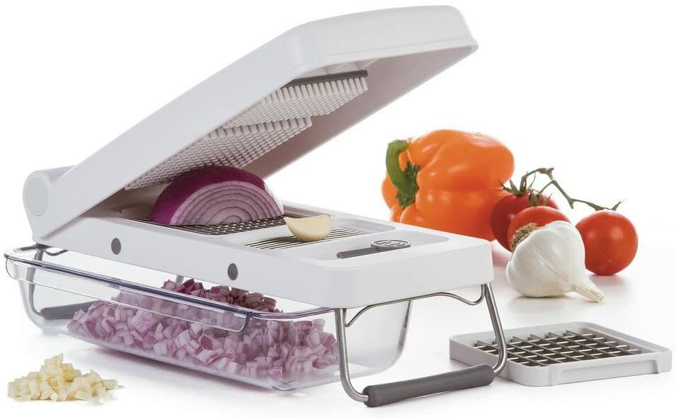PL8 Professional 3 Cup Vegetable Chopper, White