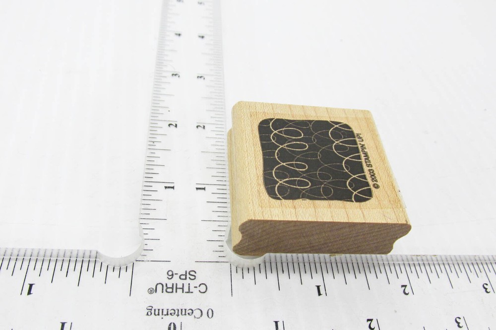 Loop De Loop Block Rubber Stamp - Stamp Set G09