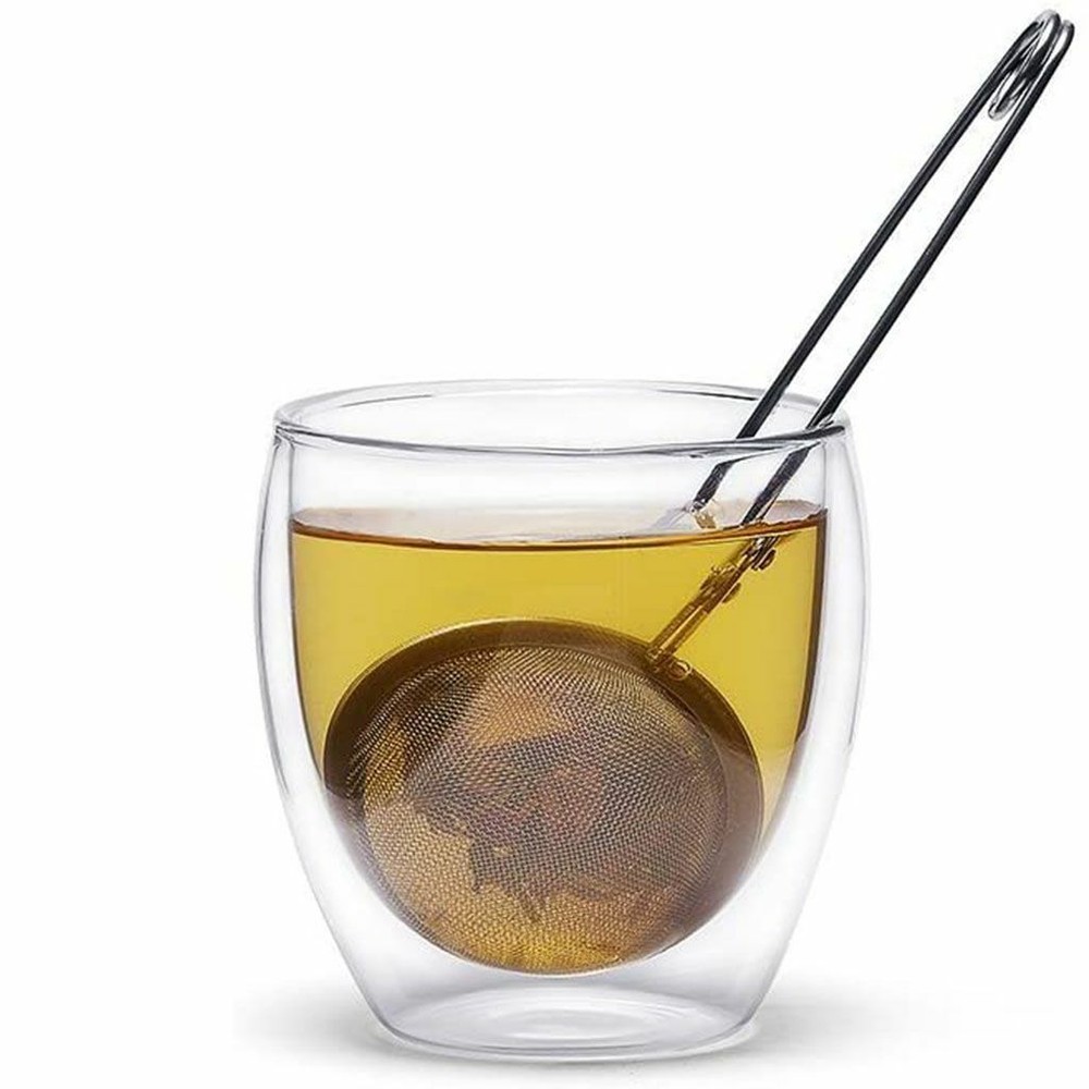 Tea Mesh Stainless Steel Strainer with Handle (4 Pack) Ball Shape Tea Infuser US