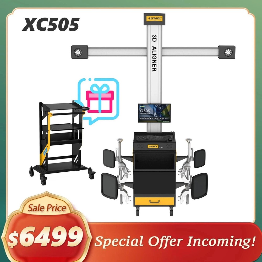 Car Wheel Alignment Machine 3D Tire Aligner System Fully Automatic Positioner