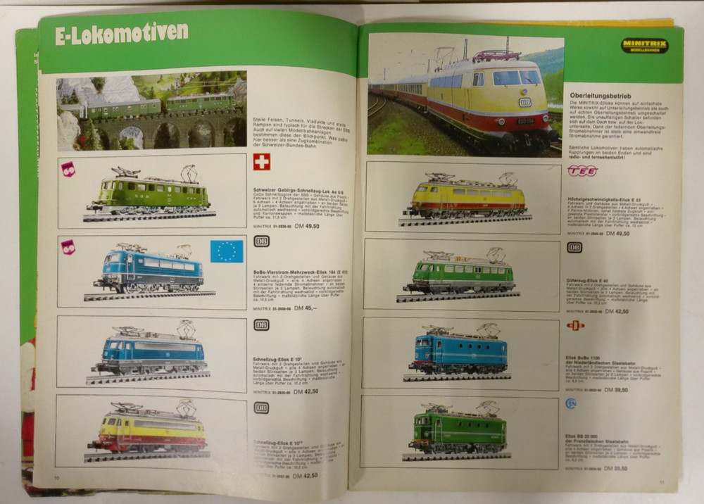 Minitrix 1969 Train Catalog