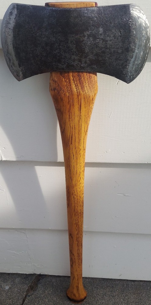 Vintage Plumb Champion Double Bit Axe Hoffman Handle