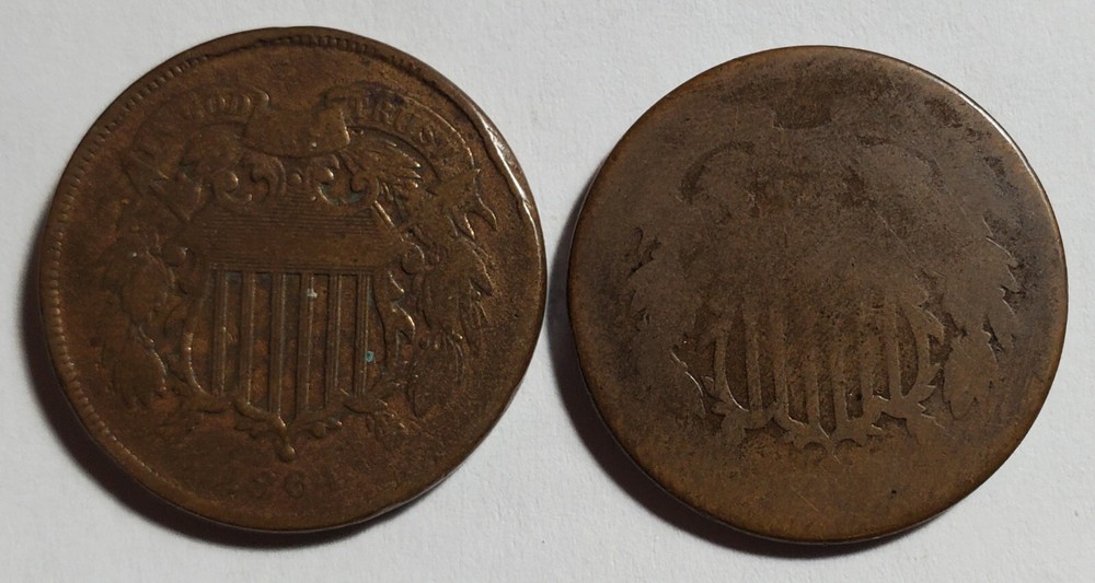 U.S. Two Cent Piece Lot