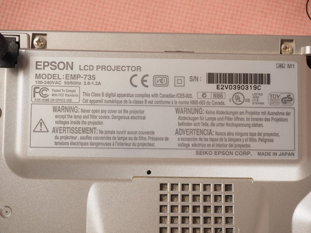 Epson PowerLite 735C LCD Projector