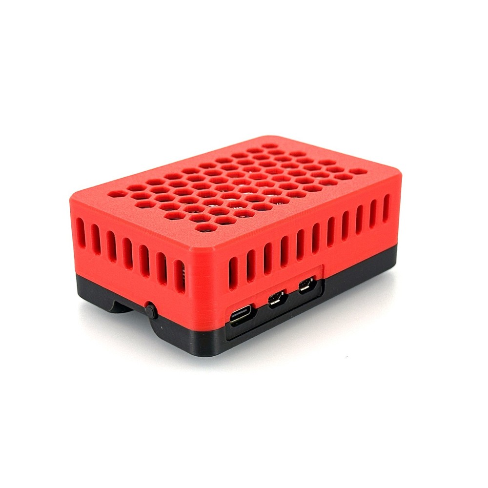 Raspberry Pi 5 Case for Official Raspberry Pi M.2 Hat+, Custom 3D-Printed