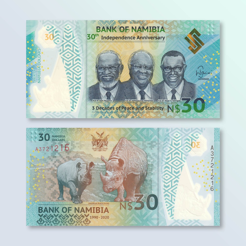 Namibia 30 Dollars, 2020 Commemorative, B218a, UNC