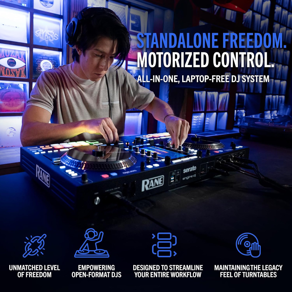 SYSTEM ONE All-In-One Standalone Motorized DJ Controller with Engine DJ OS, Seam