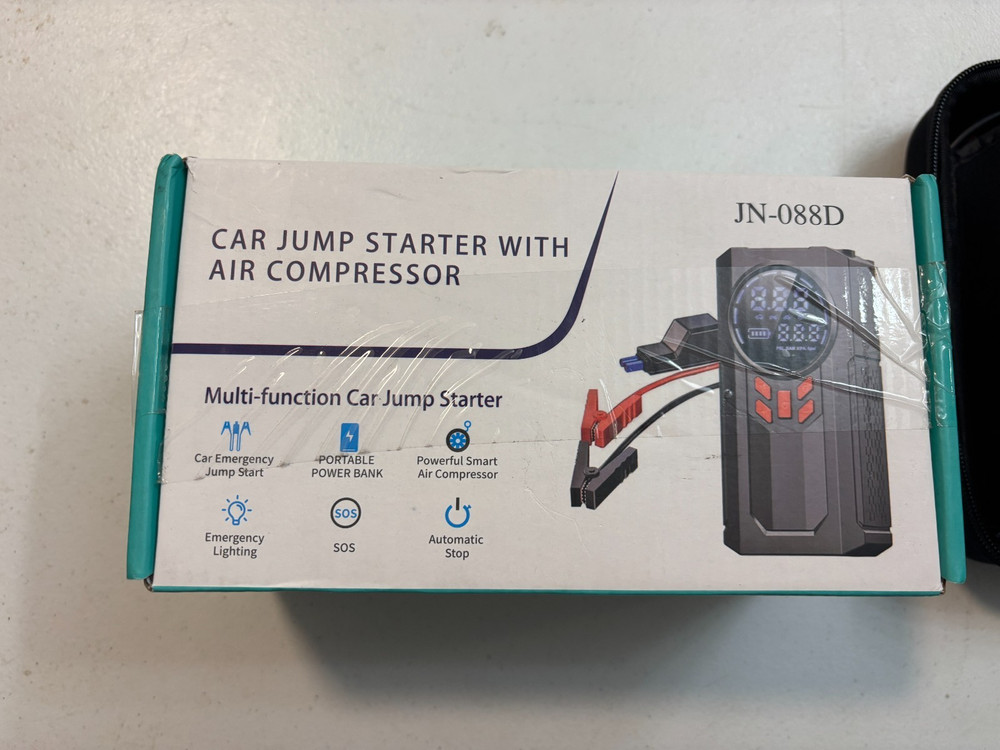 Multi-Function Car Jump Starter with Air Compressor JN-088D
