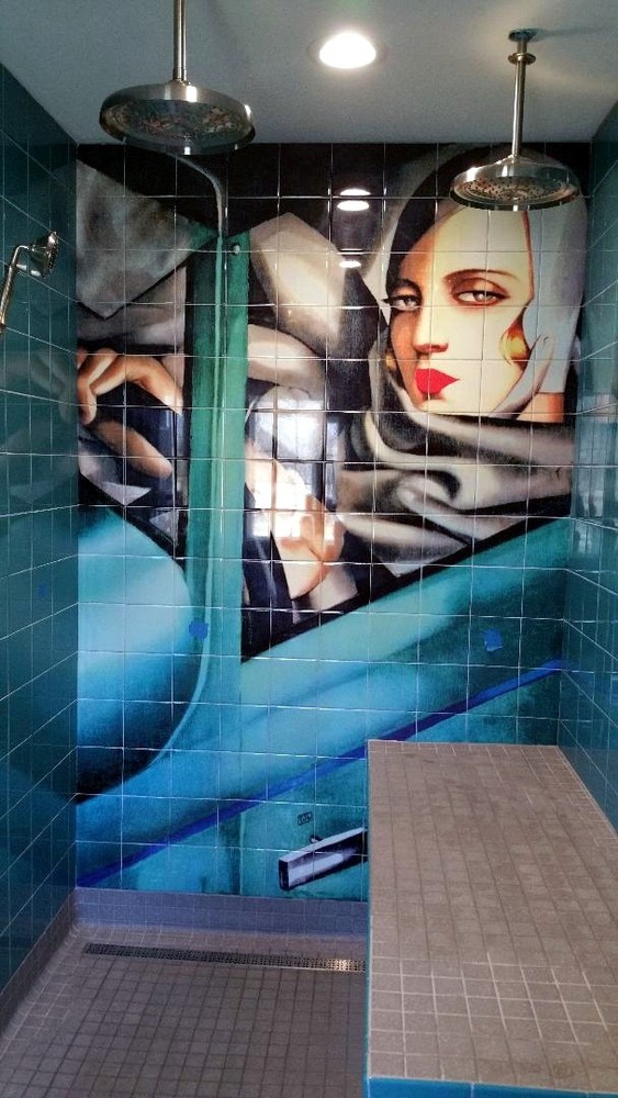 Art Deco Tamara De Lempicka Ceramic Mural Bath Tile #47