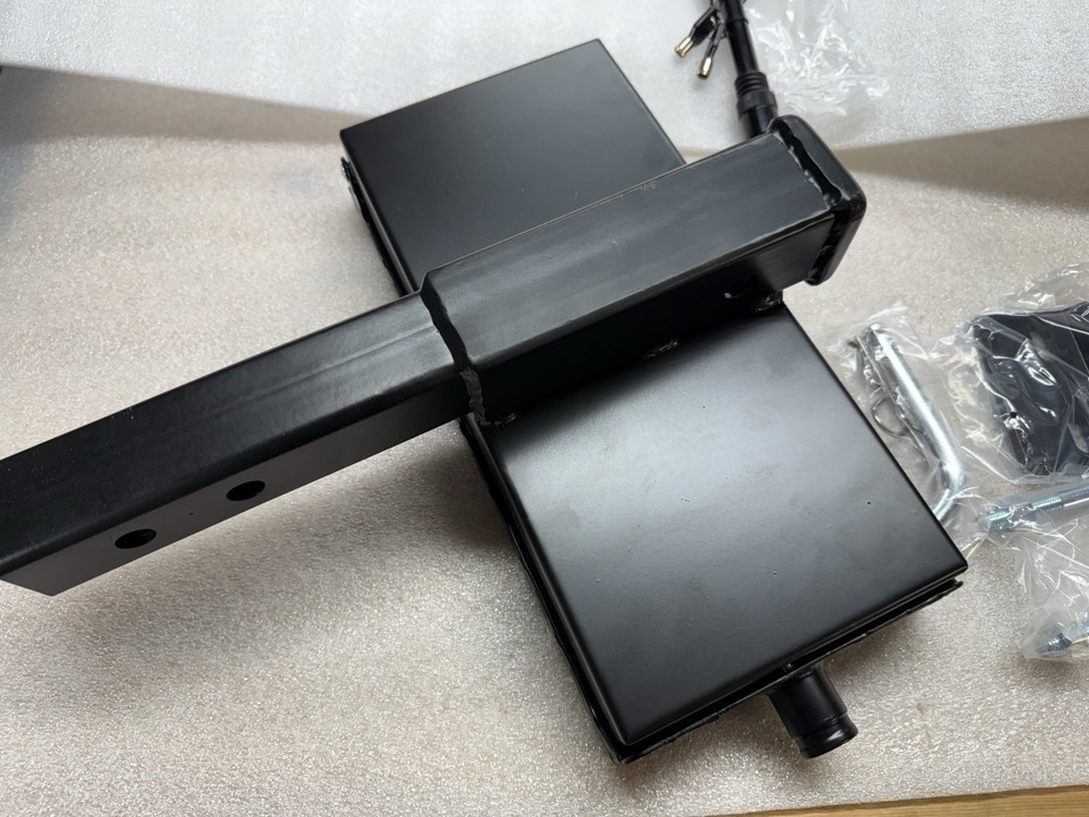 Hitch Extension 2" Receiver With Locking Storage Step & Anti-Rattle Mount