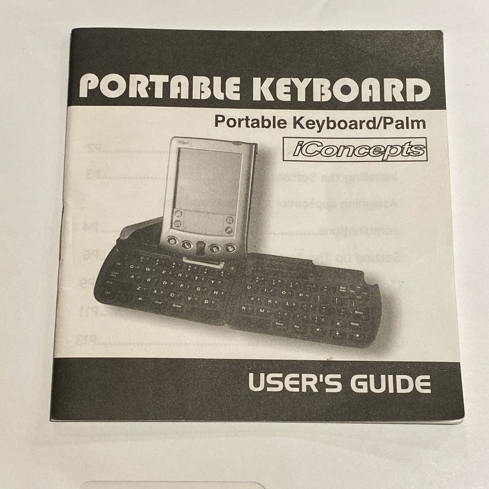 Portable Keyboard iConcepts Foldable Black