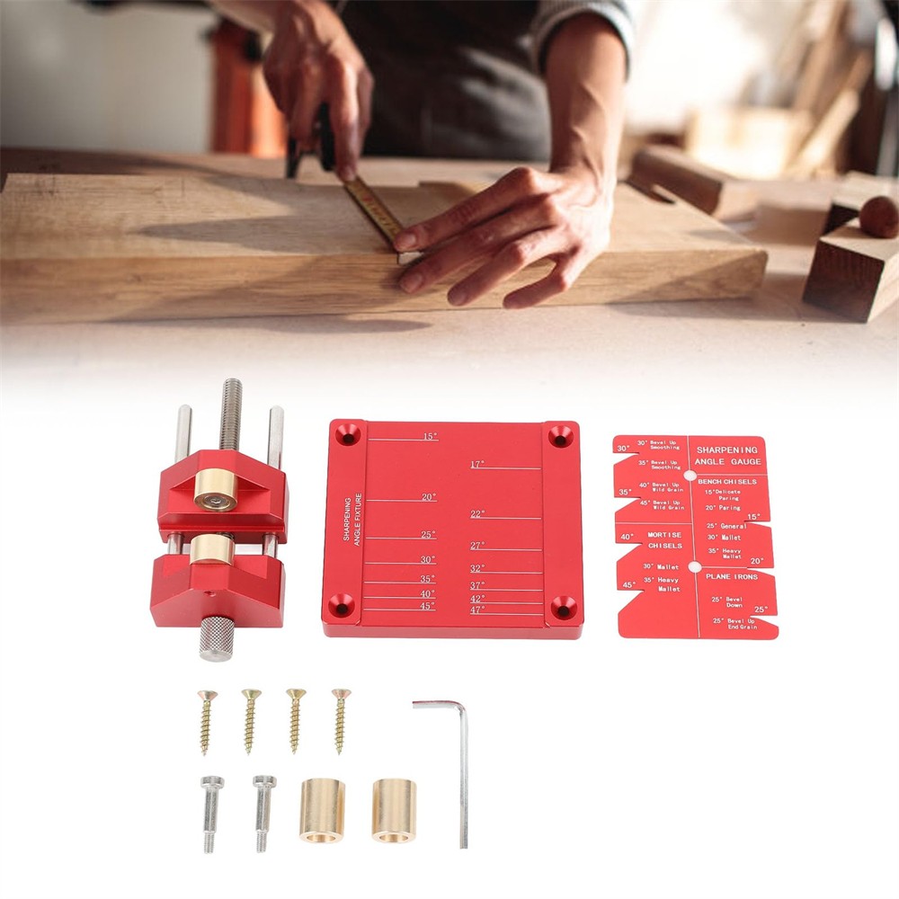 Wood Chisel Honing Guide System – Roller Sharpening Kit for Precise Angle Contro
