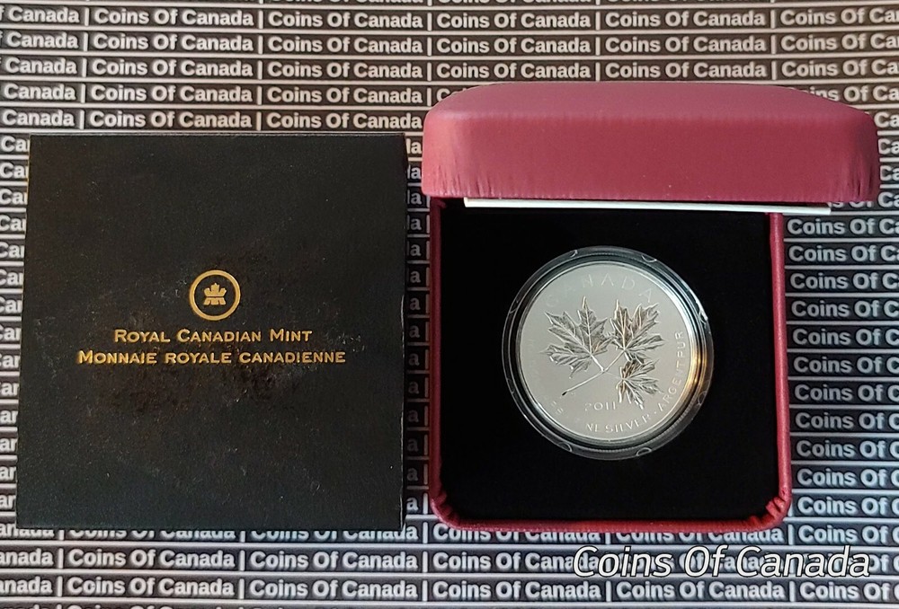2011 Canada $10 - Maple Leaf Forever - 99.99% Fine Silver Coin #coinsofcanada