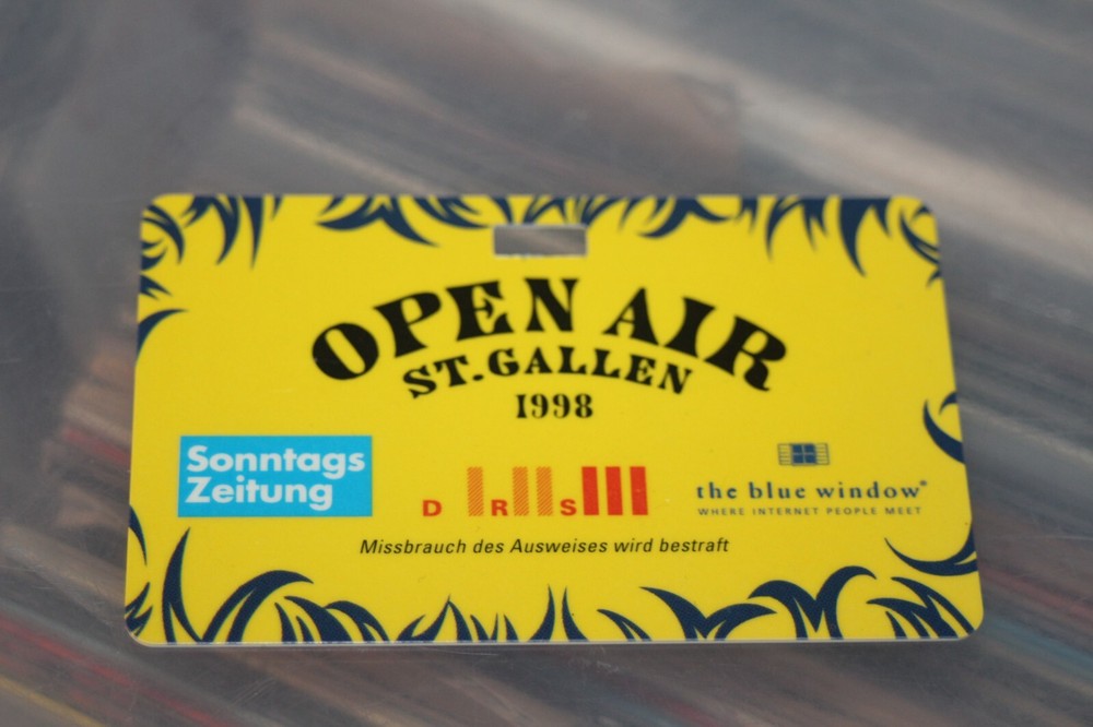 Black Sabbath Foo Fighters Guano Apes - St Gallen Plastic Backstage Pass