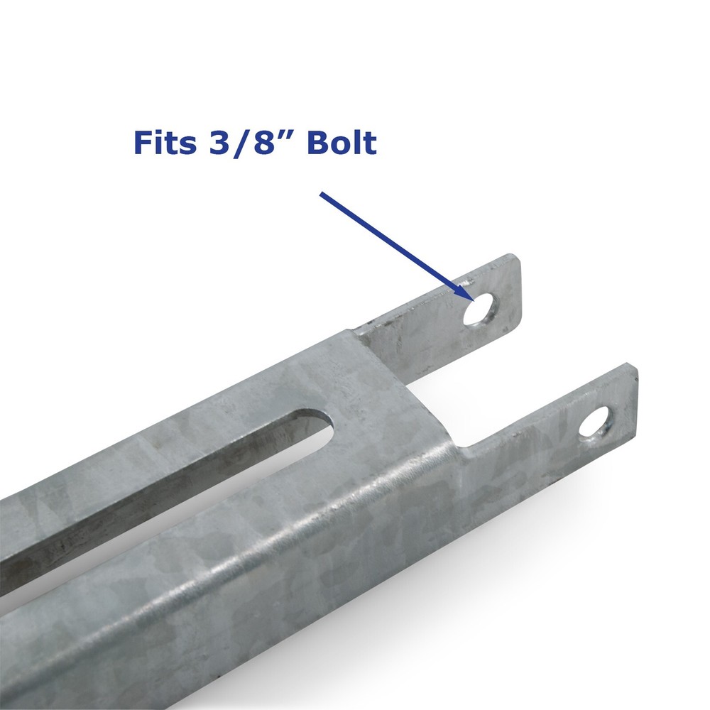 (4) 8" Vertical Hot Dipped Galvanized Boat Trailer Bunk Support Brackets