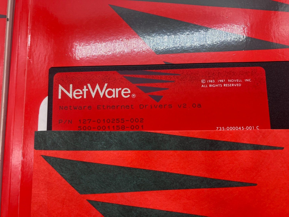 Rare Vintage Novell Netware Lot