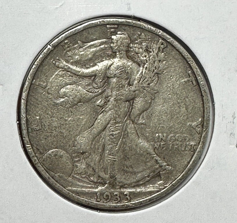 1933-S Walking Liberty Silver Half Dollar - Lot 61