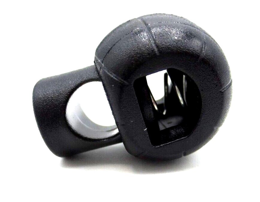 Draw String Slide Lock Spring Loaded fits 5/16" Thick String - DURABLE Plastic!