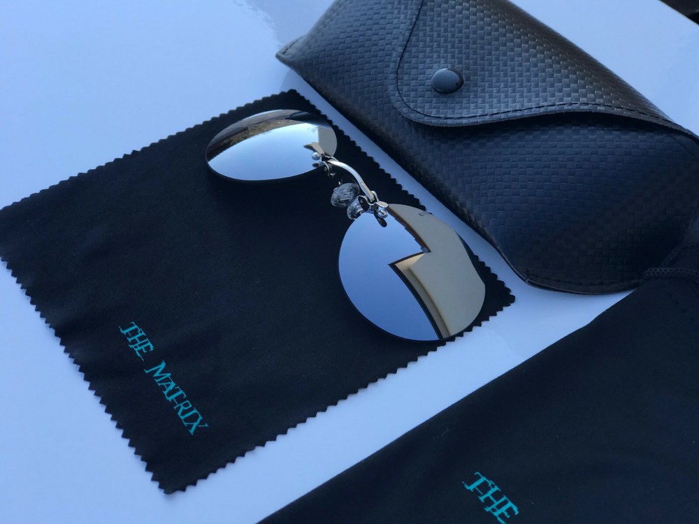 Glasses Matrix 4 Resurrections: Morpheus Silver Mirror Effect