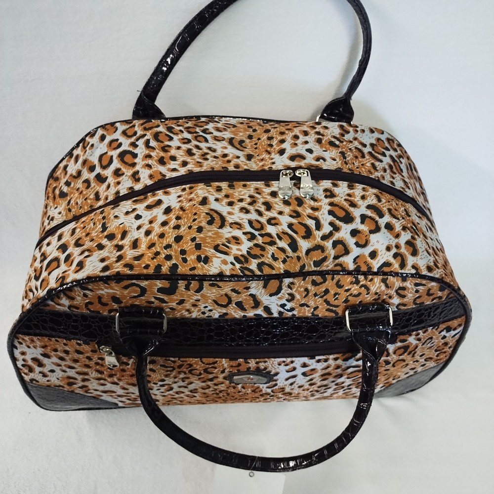 Gloria Vanderbilt Carryon Rolling Weekend Overnight Bag Telescoping Handle 19.5"