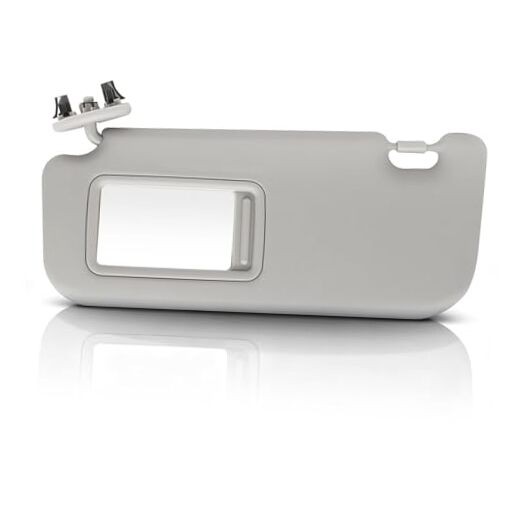 Driver Side Sun Visor Compatible with Yaris 2007 2008 2009 2010 2011 Gray