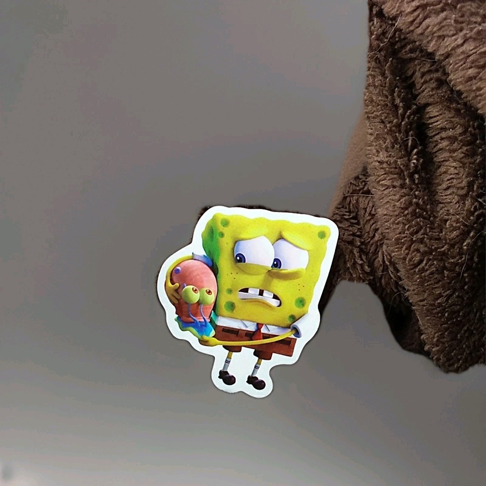 Spongebob SquarePants Holding Gary Sticker