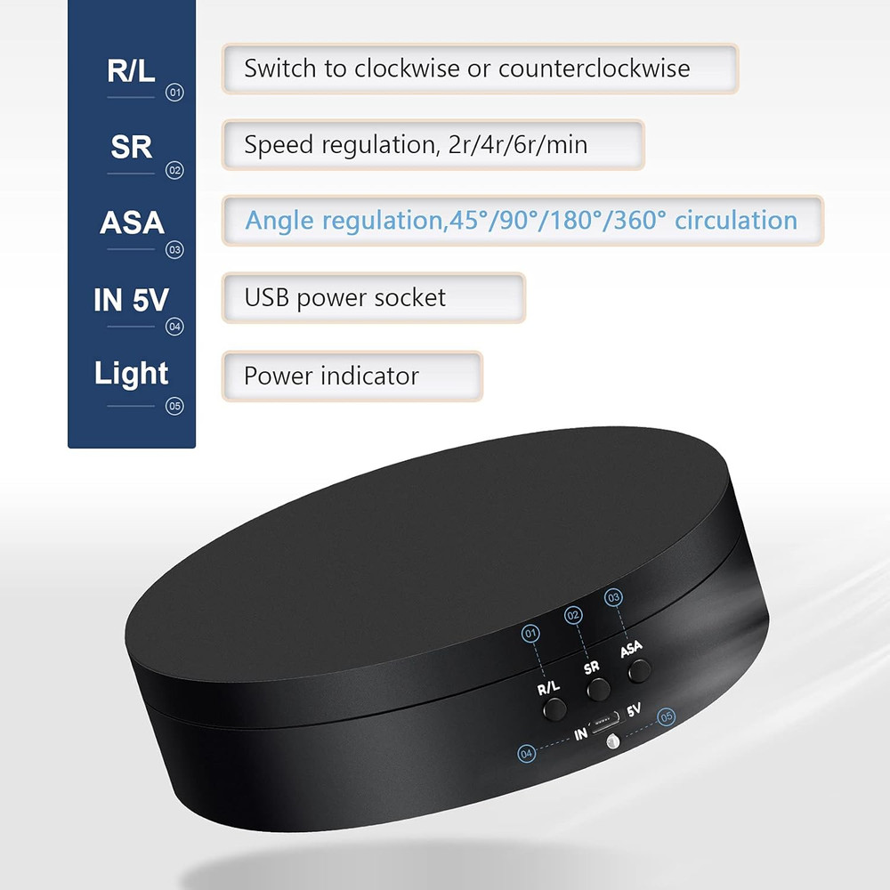 Rotating Display Stand 360 Degree Motorized Rotating Turntable Display Stand wit