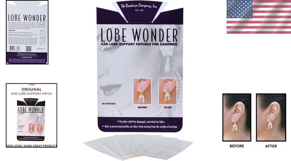 Earlobe Protector Patches - Comfortable Support for Stretched Piercings, 120 Pcs