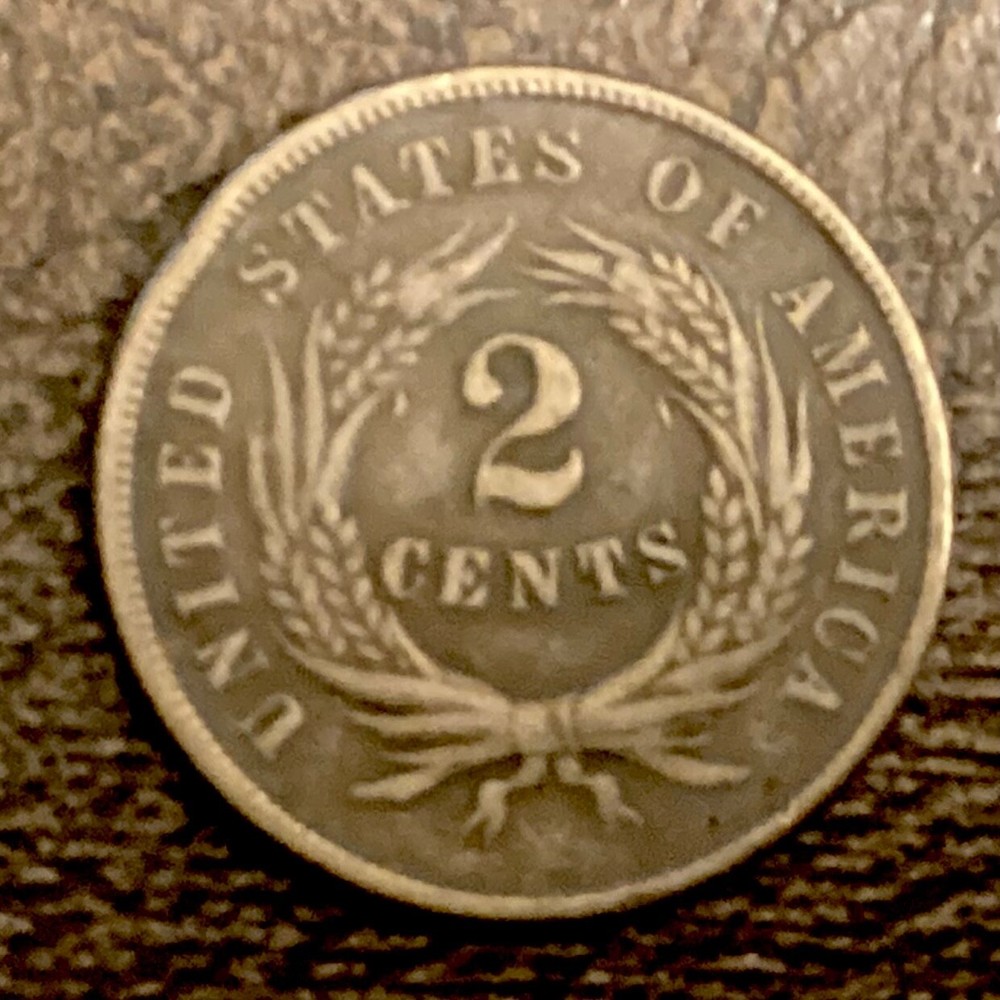 1865 US Two Cents cd -