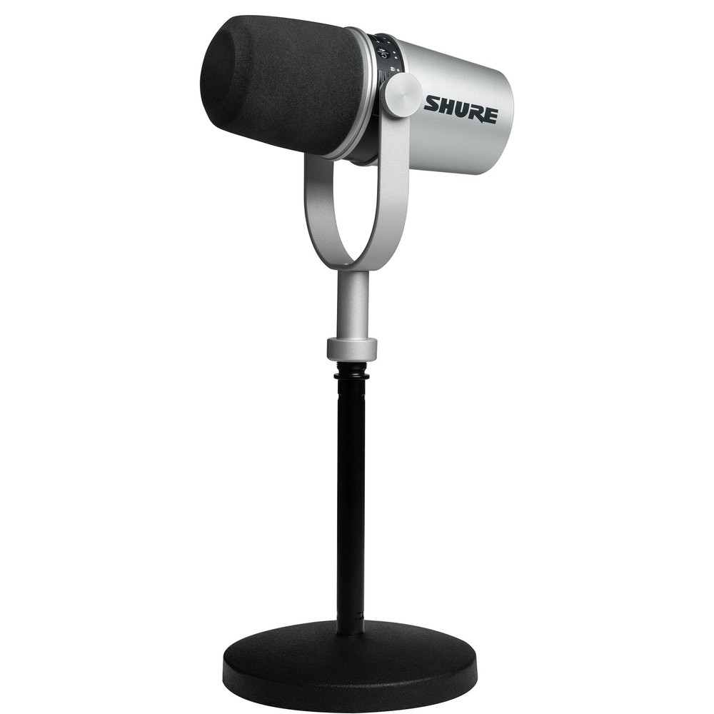 Shure MV7-S MV7 Podcast Microphone - Silver