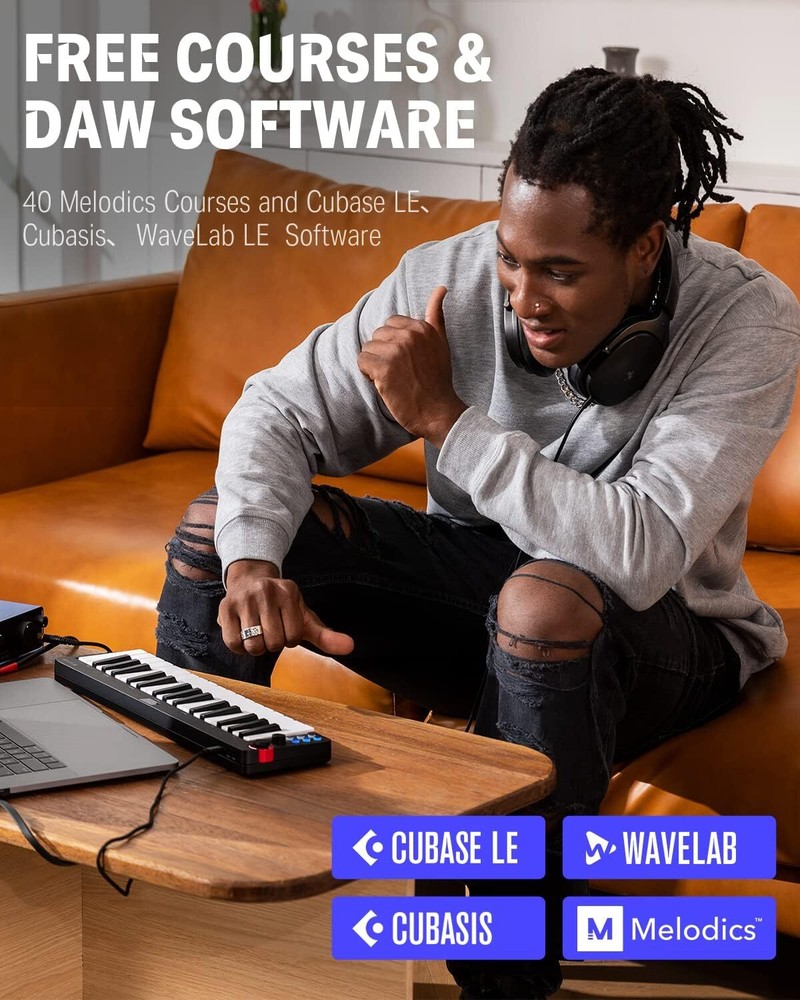 🎹Donner N-32 MIDI Keyboard Controller 32 Key With Screen Joystick Online Course