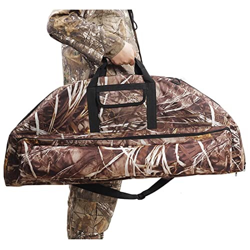 Lightweight Soft Compound Bow Case with Pockets, 600D Water 37.4 inch Camo