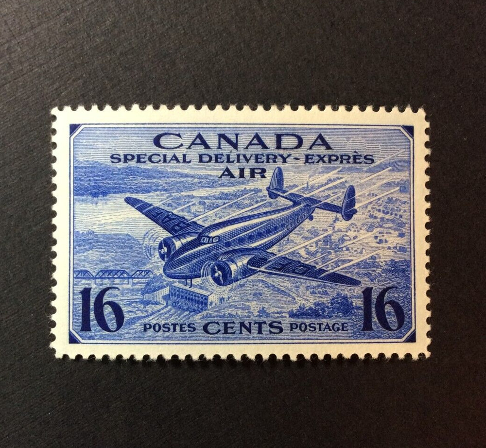 BroadviewStamps Canada #CE1 MH VF.  Ink transfer on gum.