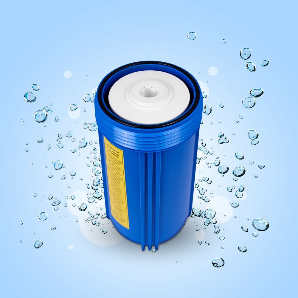 High Capacity Blue Whole House Water Filter System & Granular Carbon Filter