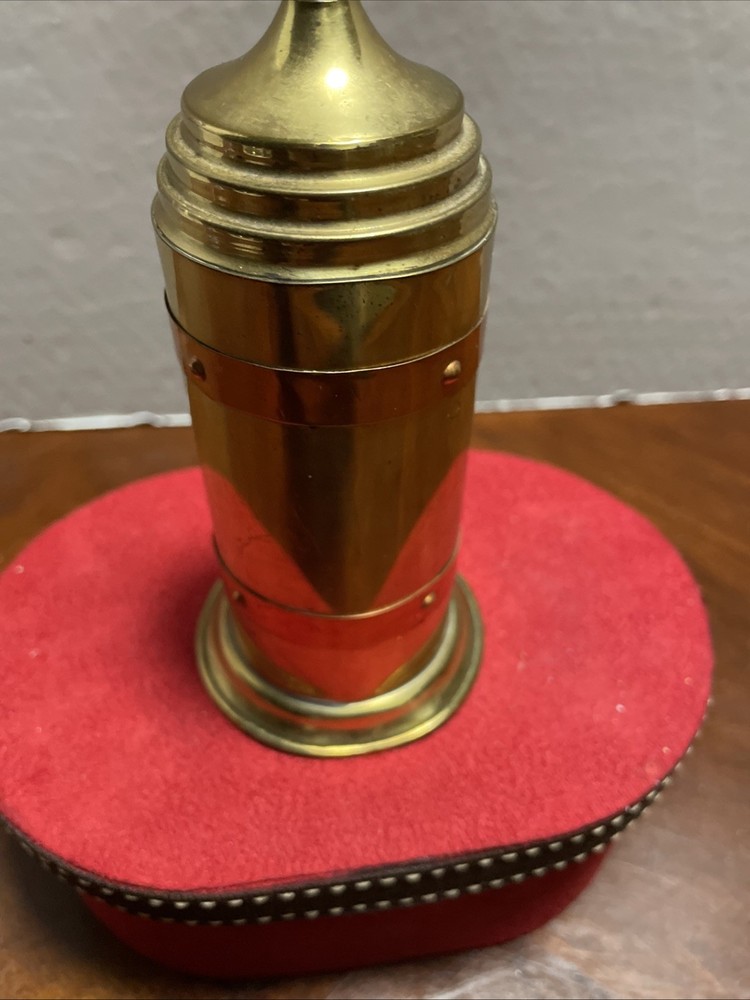 Antique Brass Retractable Fireplace Brush