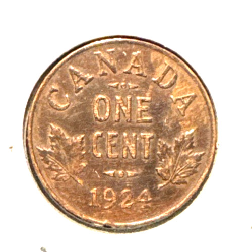 Canada 1924 cent KM 28 XF cleaned
