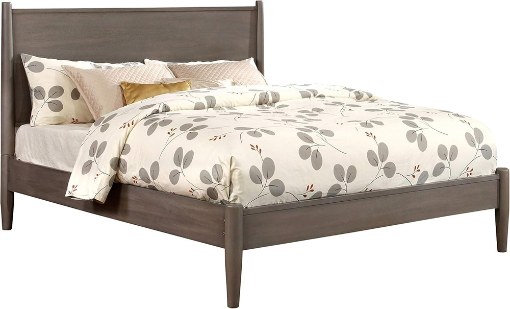 Chopard Gray 2-Piece Queen Bedroom Set - No Box Spring Needed!