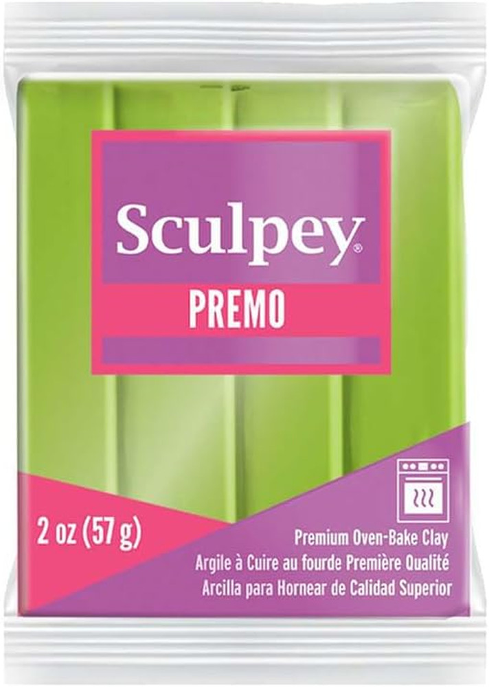 Premo Polymer Clay 2 Ounces-Bright Green Pearl