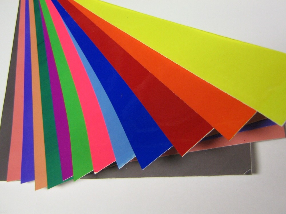 Sheets of Colored TRANSPARENT Plastic, Thin Sticky Cellophane Plastic, Vinyl