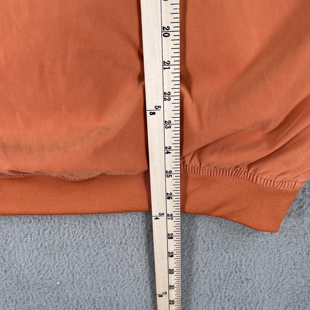 ING Financial Golf Pullover Mens Medium Orange Weatherproof Brand