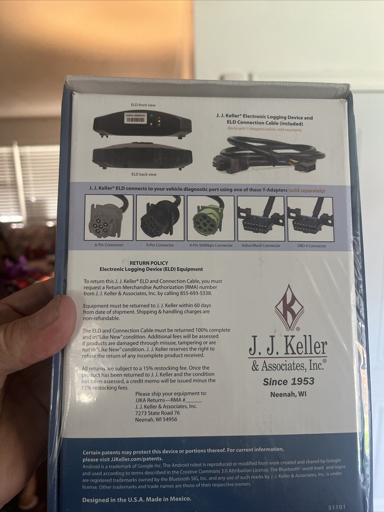 JJ Keller (3x) Electronics Logging Device #51078
