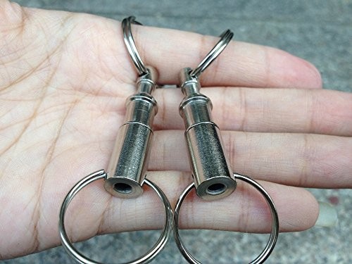 Detachable Pull Apart Key Rings Keychains Heavy Duty Split Rings Silver 10 PCS