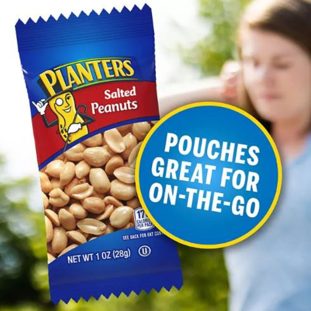 Planters Salted Peanuts Single-Serve Packs 1 oz 48 pk