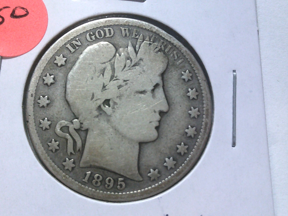 1895-S Barber Half Dollar