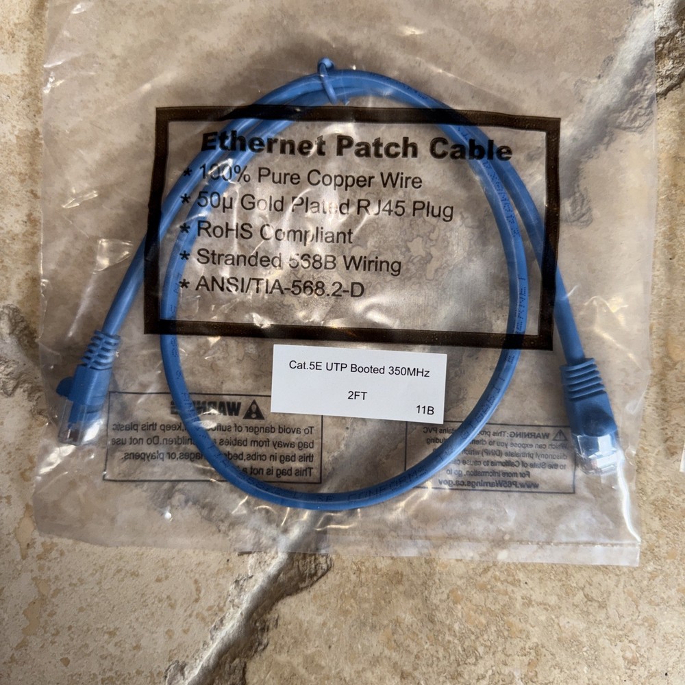 3 Piece 2Ft CAT5E UTP Booted Ethernet Patch Network Booted Cable Gray