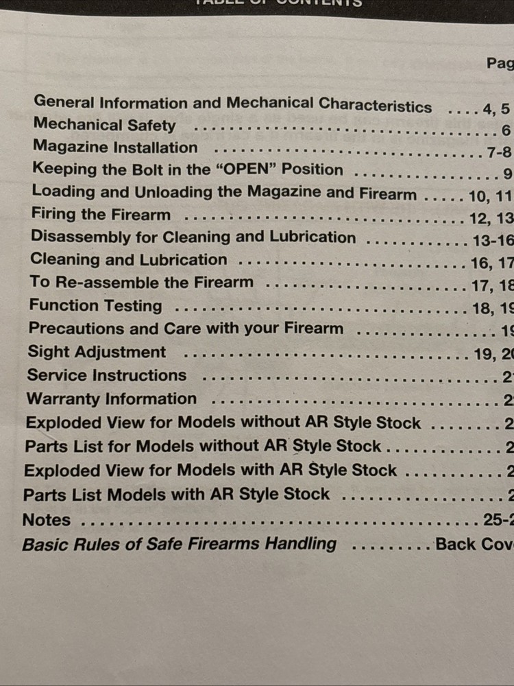 Mossberg Owner's Manual 702 Plinkster