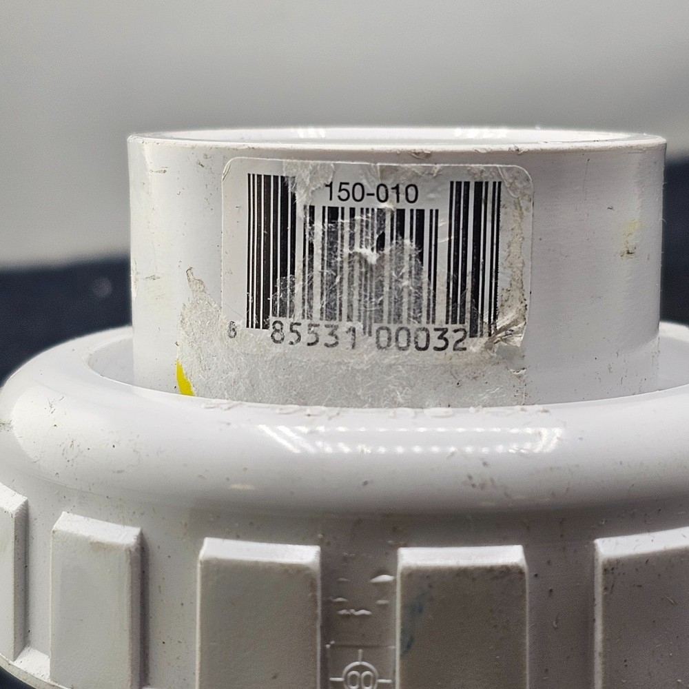 Praher 150-010: Union Ball Valve Socket Slip Blue Handle