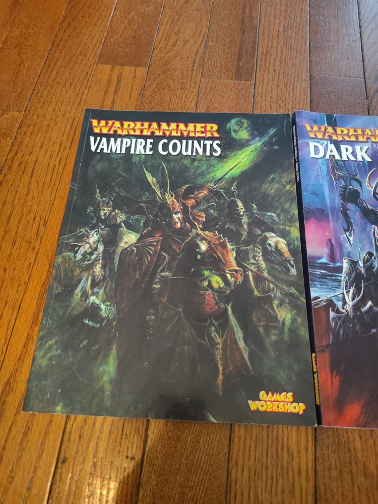 Warhammer - Vampire Counts & Dark Elves Supplement Books, Good Condition